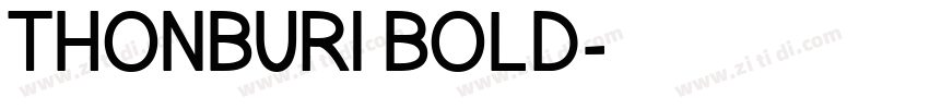 THONBURI BOLD字体转换